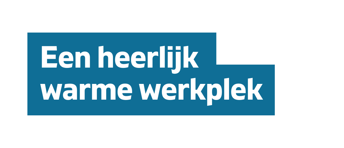 Een heerlijk warme werkplek